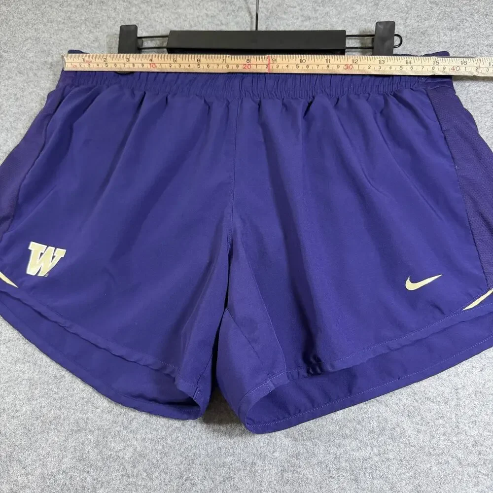 Nike Dri-Fit Running Shorts Womens M Purple Washington Huskies Logo Liner T&FXC